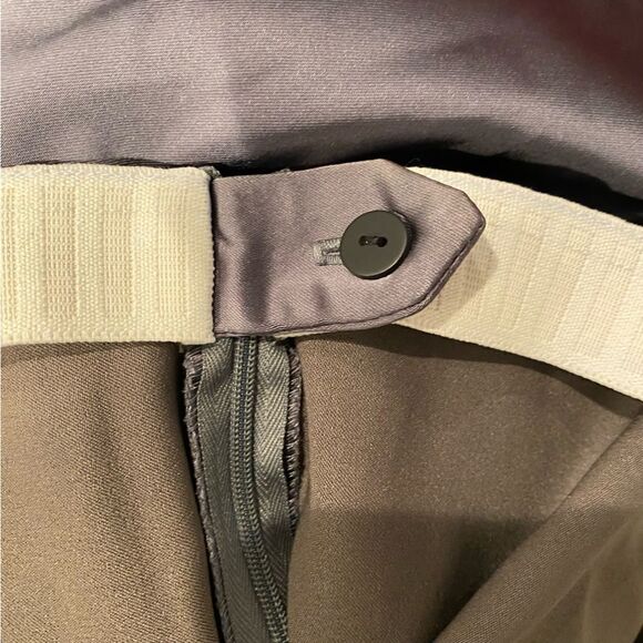 Sara Campbell Gray Charcoal Satin Audrey Pants Size 10 - Picture 5 of 8